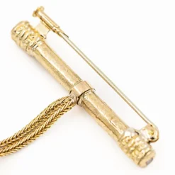 Broche Or jaune Perle