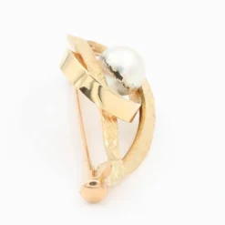Broche Or jaune Perle