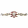 Broche Or jaune Perle Mabé