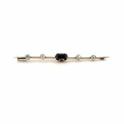 Broche Or jaune topaze et diamants