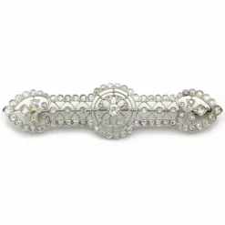 Broche Or Platine Diamants