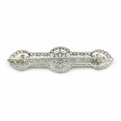 Broche Or Platine Diamants