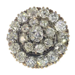Broche or rose, diamant