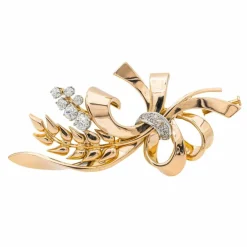 Broche Or rose Diamant