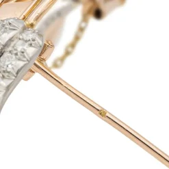 Broche Or rose Diamant