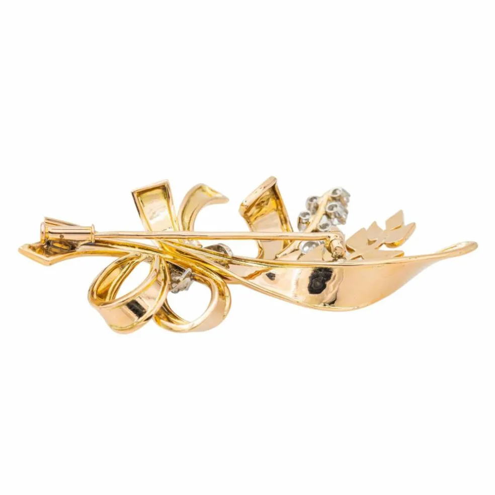 Broche Or rose Diamant