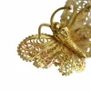 Broche papillon ancienne en or jaune