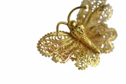 Broche papillon ancienne en or jaune