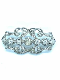 Broche Pendentif Diamants vers 1900