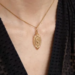 Broche Pendentif Napoléon III Perles
