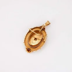 Broche Pendentif Napoléon III Perles