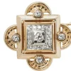 Broche pendentif Or Diamants