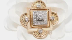 Broche pendentif Or Diamants