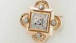 Broche pendentif Or Diamants