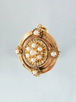 Broche Perles Or jaune