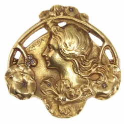 Broche épingle en or