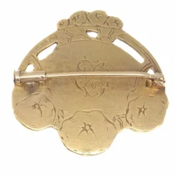 Broche épingle en or