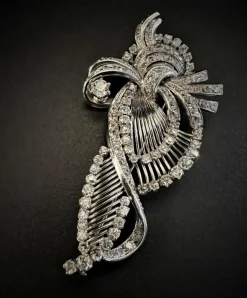 Broche platine 1900 Diamants