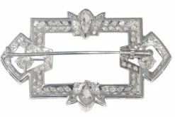 Broche platine, diamant