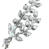 Broche Platine Or Perles Diamants.