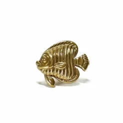 Broche poisson en or jaune