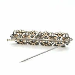 Broche époque Napoleon III - Diamants et perles