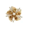 Broche Rayonnante Or Deux Tons Diamants