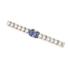 Broche saphirs et diamants