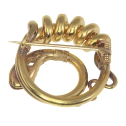 Broche serpent, diamants, rubis