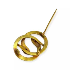 Broche serpent or jaune