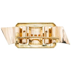 Broche Tank Or jaune Citrine