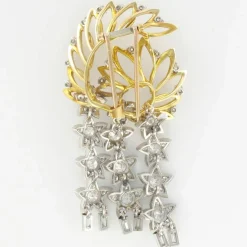 Broche étoiles diamants