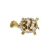 Broche tortue émaillée