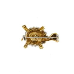 Broche tortue émaillée