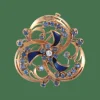 Broche trilobée Napoléon III