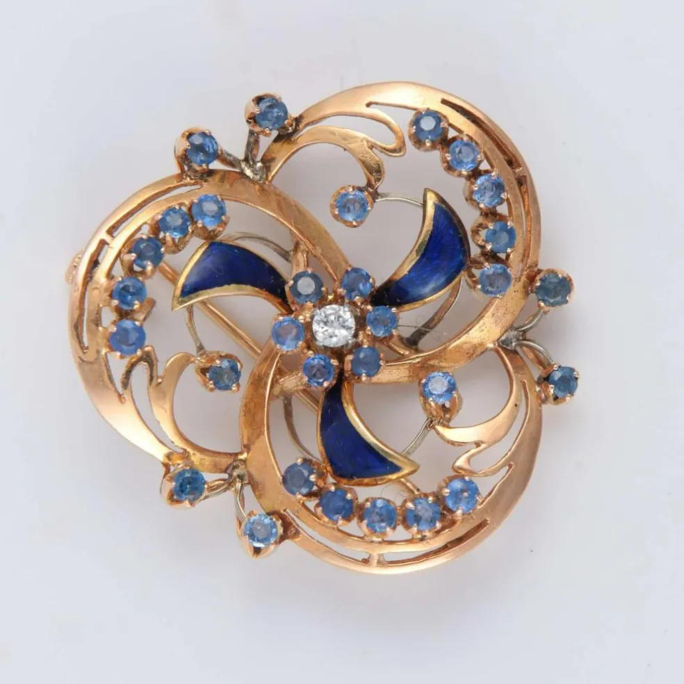 Broche trilobée Napoléon III
