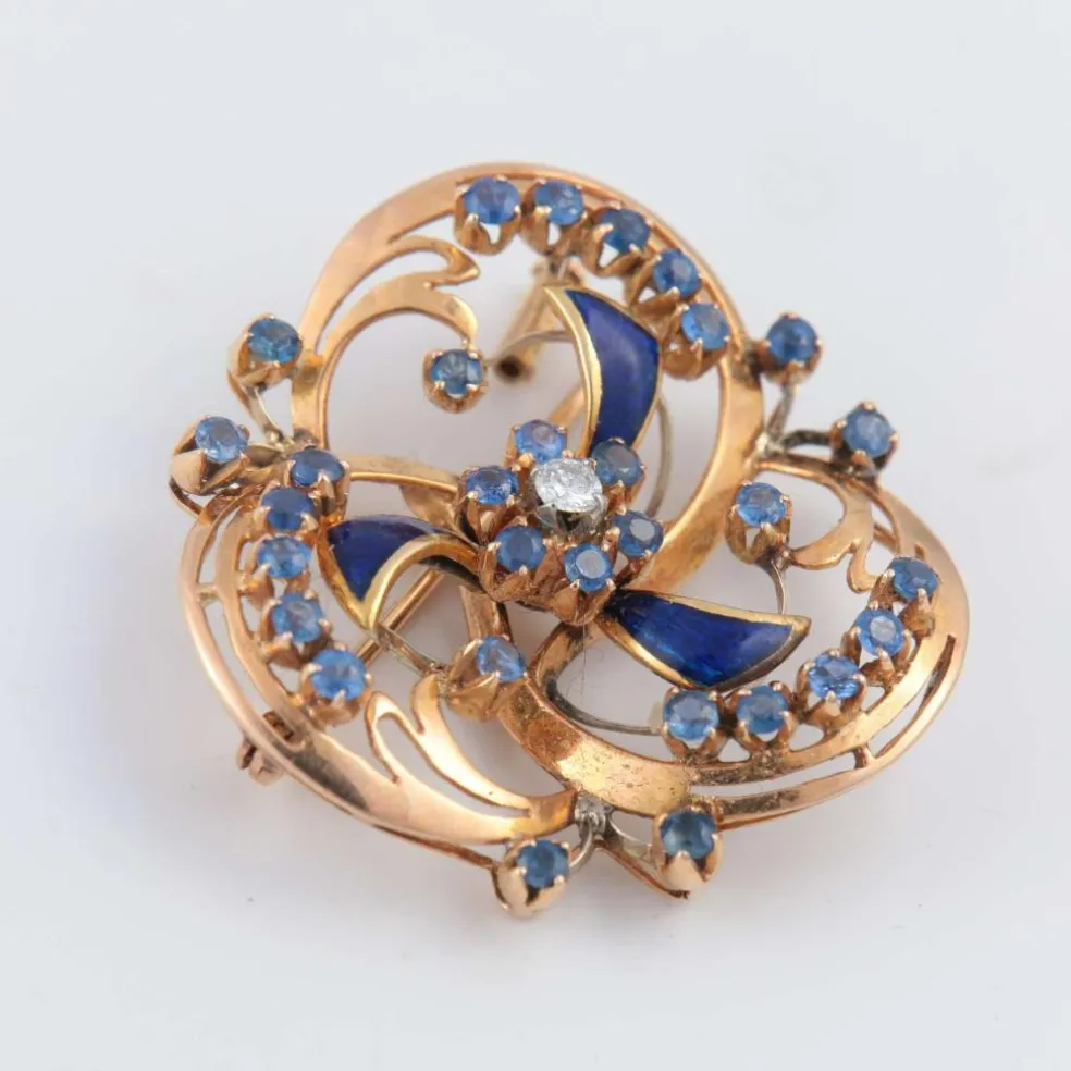 Broche trilobée Napoléon III