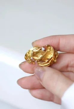 Broche Victorienne Oiseau Or jaune et Diamant