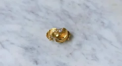 Broche Victorienne Oiseau Or jaune et Diamant