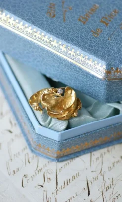 Broche Victorienne Oiseau Or jaune et Diamant