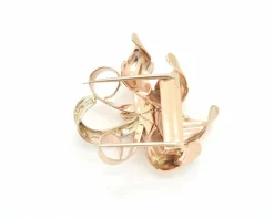 Broche vintage avec diamants et rubis