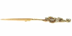 Broche vintage, diamants, saphir