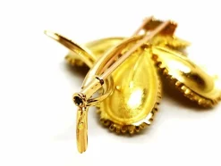 Broche Vintage Or jaune Rubis, Diamant