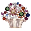 Broche vintage panier Tutti Frutti