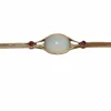 Broche-barrette Art Déco opale et rubis