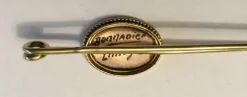 Broche/epingle en Or jaune & émail