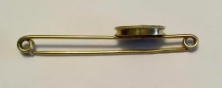 Broche/epingle en Or jaune & émail