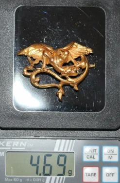 Broche-Pendentif Chimère Art Nouveau