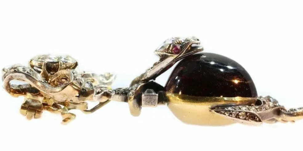 Broche/pendentif diamant