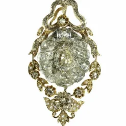 Broche/pendentif diamants
